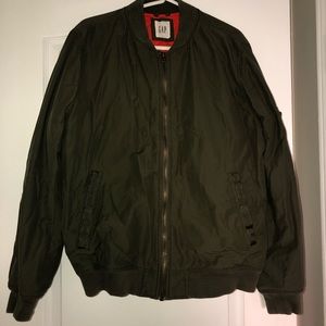 GAP Vintage Bomber Jacket - green OBO